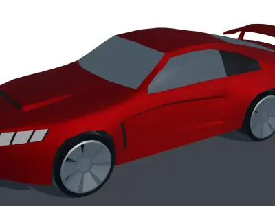 Sports Car Low Poly Low-poly 3D model