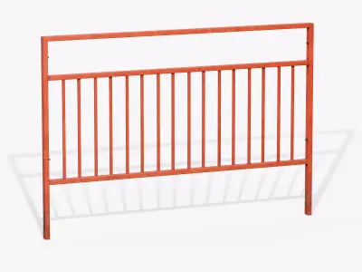 Guardrail B Low-poly 3D model