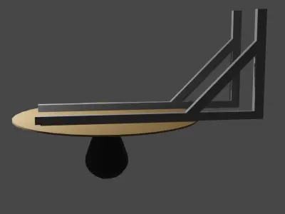 Boxing speed bag Low-poly 3D model