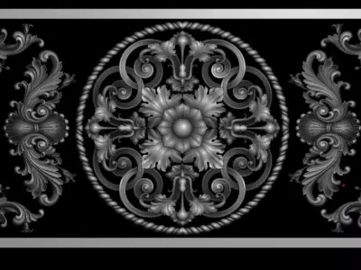 3D model ornate pattern 3D print model