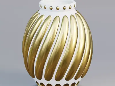 Vase21 gold vase 3D model