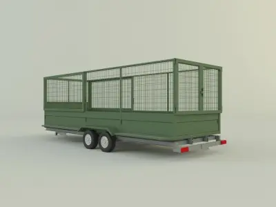 cage trailer 3D model