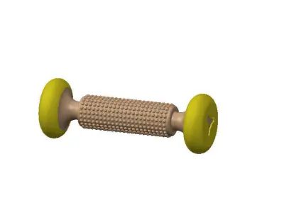 Foot and Back Roller Massagers  SolidWorks model 3D print model