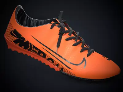 Nike Mercurial Football shoes Low-poly 3D model