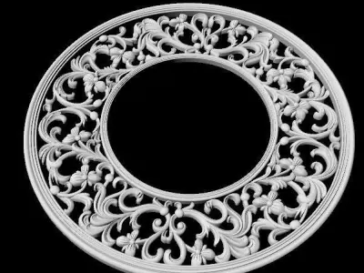 carved mirror 3D model purchase