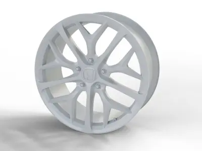 Honda Civic alloy wheel 3D print model