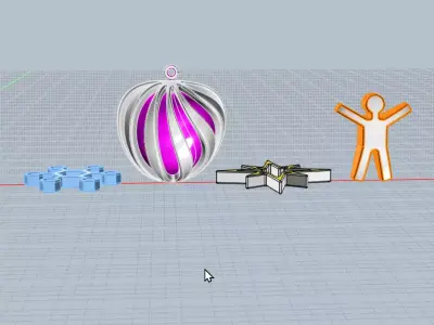 3d printable xmas ornaments set 3D print model