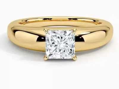 Solitaire Engagement Ring 11 3D print model
