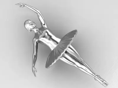 ballet pendant 05 3D print model