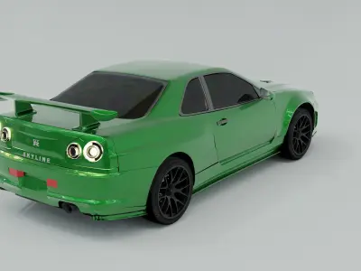 Nissan Skyline 3D model 3D model