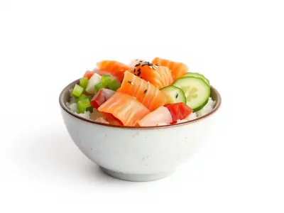 Chirashi Sushi Bowl 3D model pack Low-poly 3D model
