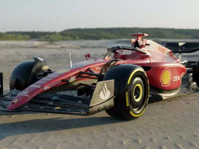 Ferrari F1 75 2022 Charles Leclerc Rigged 3D model