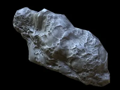 Asteroid PBR meteorite Low-poly 3D model