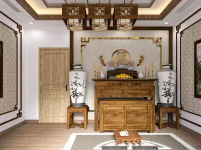Altar room interior  3D model