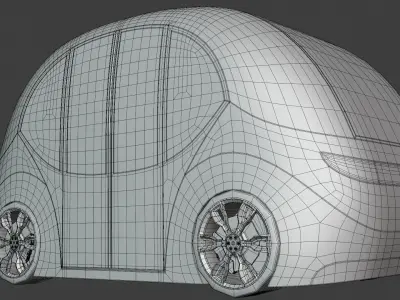 Shuttle minibuses 2023 collection 3D Model Pack