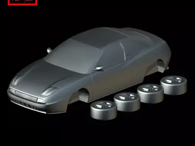 Fiat Coupe  1994 3D model
