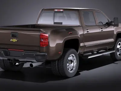 Chevrolet Silverado HD 2015 VRAY 3D model