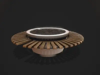 Flowerpot for plants Low-poly 3D model