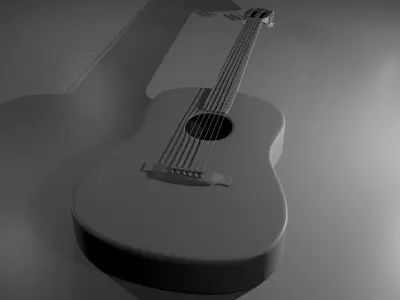 Acoustic Guitar 3D model