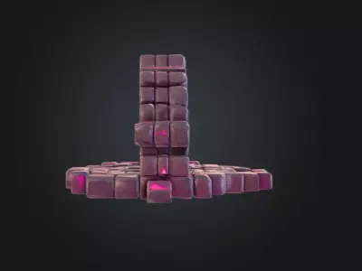 Mystic Stone Archway Low-poly 3D model