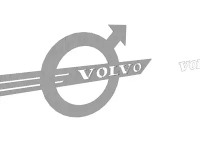 Old volvo logo 1930 Low-poly 3D model