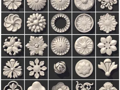 ARCHITECTURAL KITBASH- 600 3d model MEGA Pack  Low-poly 3D model