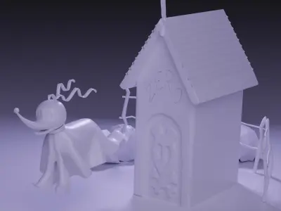 Zero from Nightmare Before Christmas 3D model