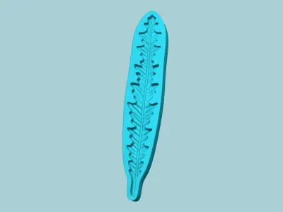 Fern Leaf Mould 05 - Artificial EVA Molding 3D print model