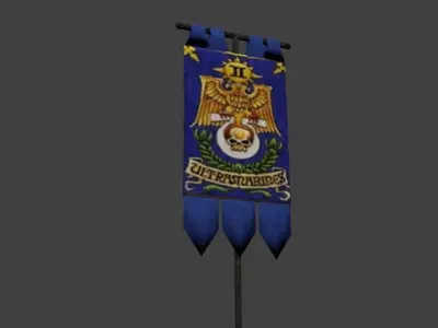 banner flag Free 3D model