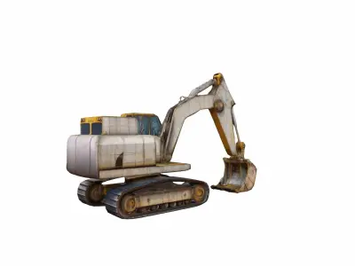 3d Model Dragline Excavator Heavy Construction Machinery 3D model