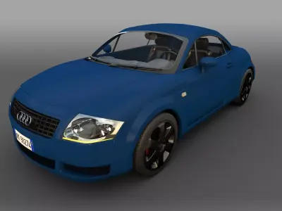 AUDI TT 1998 Low-poly 3D model