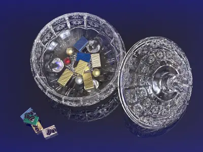 crystal glass bonbonaire 002 3D print model