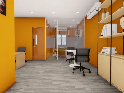 Office Room Interior  3D model