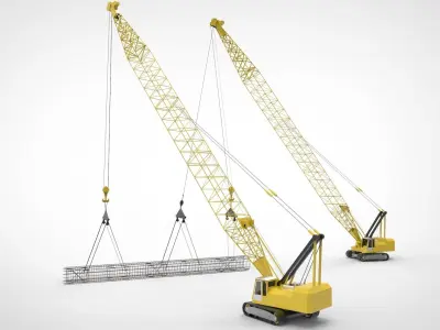 Crane Caisson 3D model