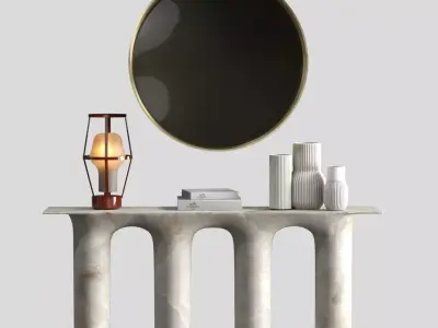 Delise  Accessories Console 3D model