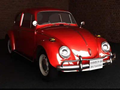 volekswagen volkswagen beetle - volkswagen beetle 3D model