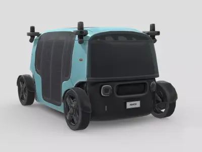 Low Poly Car - Zoox Smart Taxi Low-poly 3D model