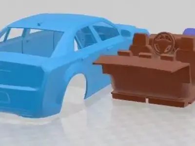 Chrysler 300 2015 Printable Car  3D print model