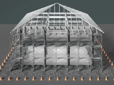 House under construction 25i02 3D model