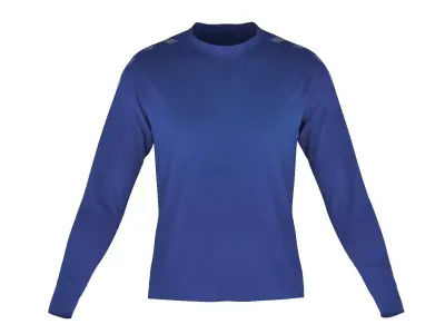 Men Football Long Sleeve Shirt Low-poly 3D model