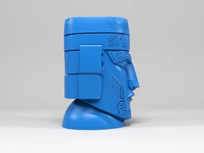 Rapa Nui sculpture 3D print model