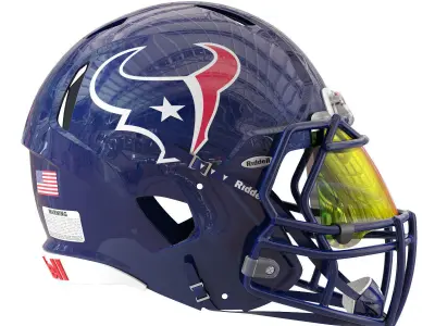 Riddell speed helmet houston texans 3D model