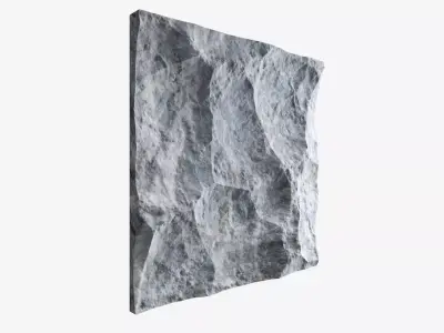 128-RockPanel piece of rock 3D model