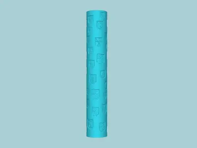 Texture Roll 81 Attack Titan Negative - Fondant Decoration Maker 3D print model