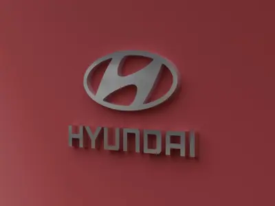 3D hyundai logo 3D model