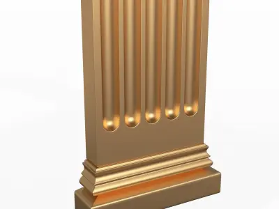 Column Capital 01 Low-poly 3D model