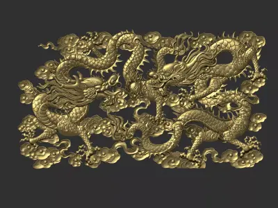 Dragons gold 3D print model