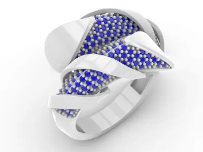 Jewelry Diamond Ring Model RG34 Free 3D print model