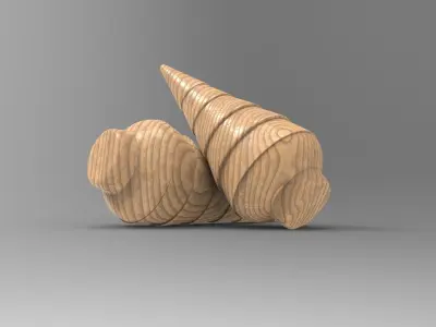 Xmas Christmas Decoration Low-poly 3D model