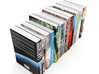Books Set on architecture and design 3D model